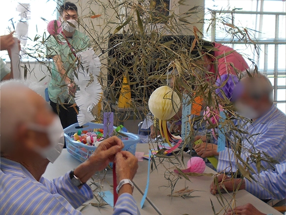 七夕レクリエーションの様子